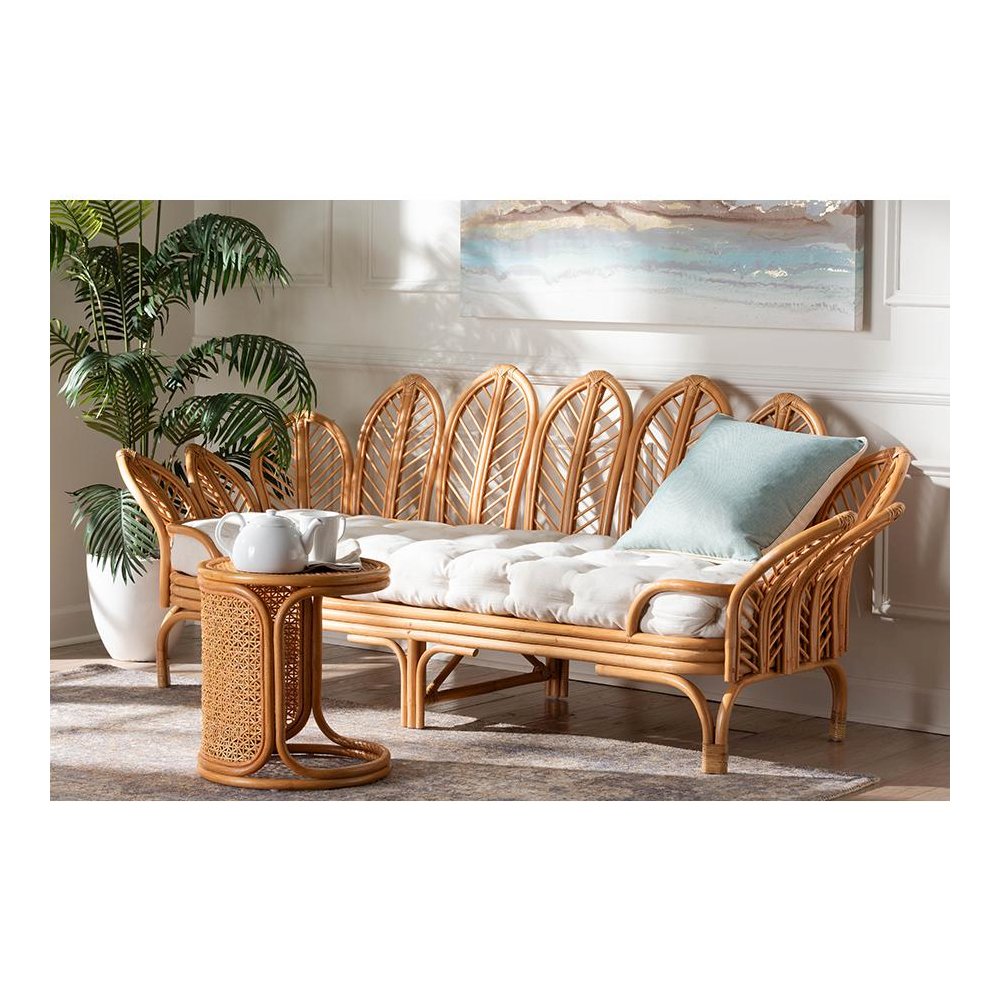 Loften Bohemian Light Honey Rattan Daybed