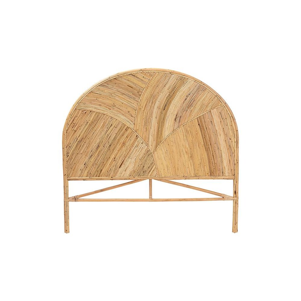Seana Bohemian Honey Rattan Queen Size Standalone Headboard