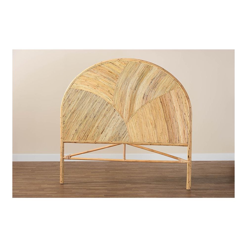 Seana Bohemian Honey Rattan Queen Size Standalone Headboard