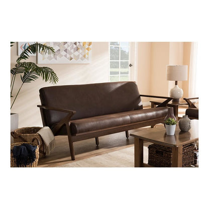 Leather 3-Seater Sofa
