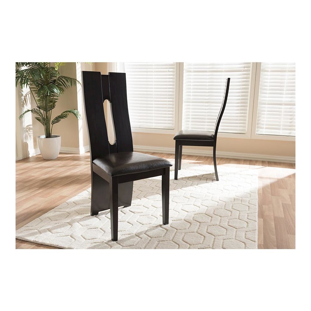 Leather Upholstered Dining Chair (Set of 2)