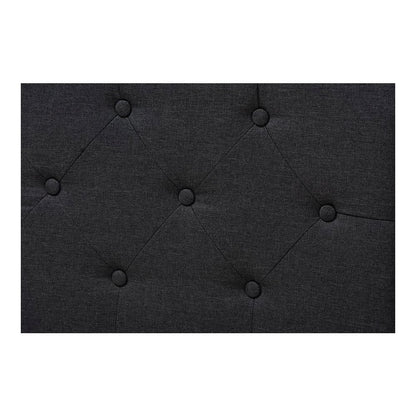 Amaya Modern and Contemporary Dark Grey Fabric Upholstered Queen Size Daybed
