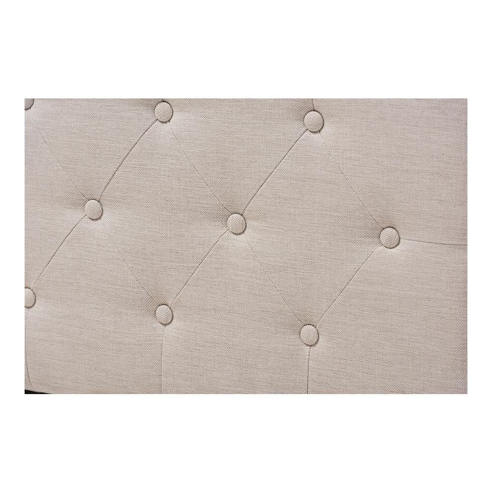 Amaya Modern and Contemporary Light Beige Fabric Upholstered Queen Size Daybed