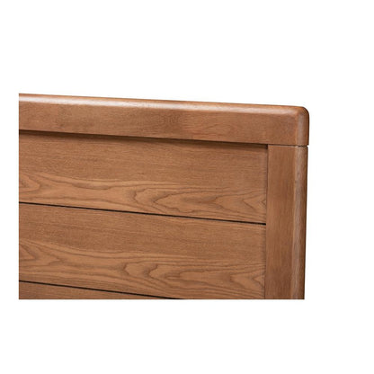 Finished Wood Queen Size 4-Drawer Platform Storage Bed with Built-In Shelves