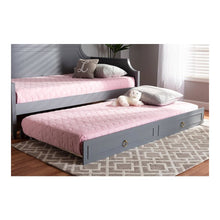 Mariana Classic and Traditional Grey Finished Wood Twin Size Trundle