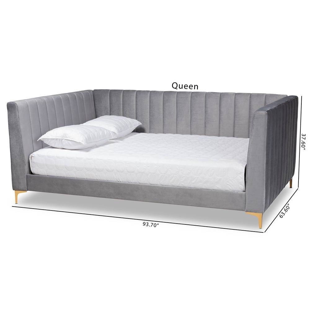 Gold Finished Queen Size Daybed