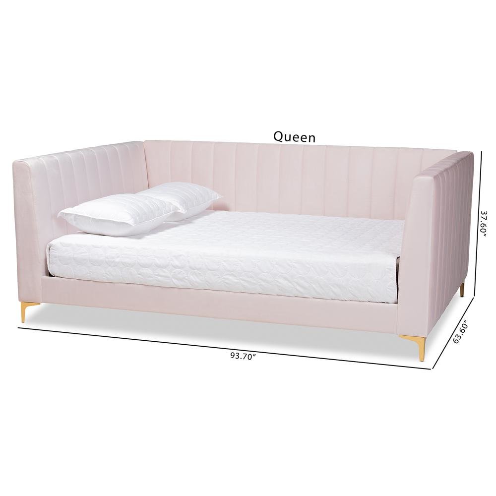 Gold Finished Queen Size Daybed