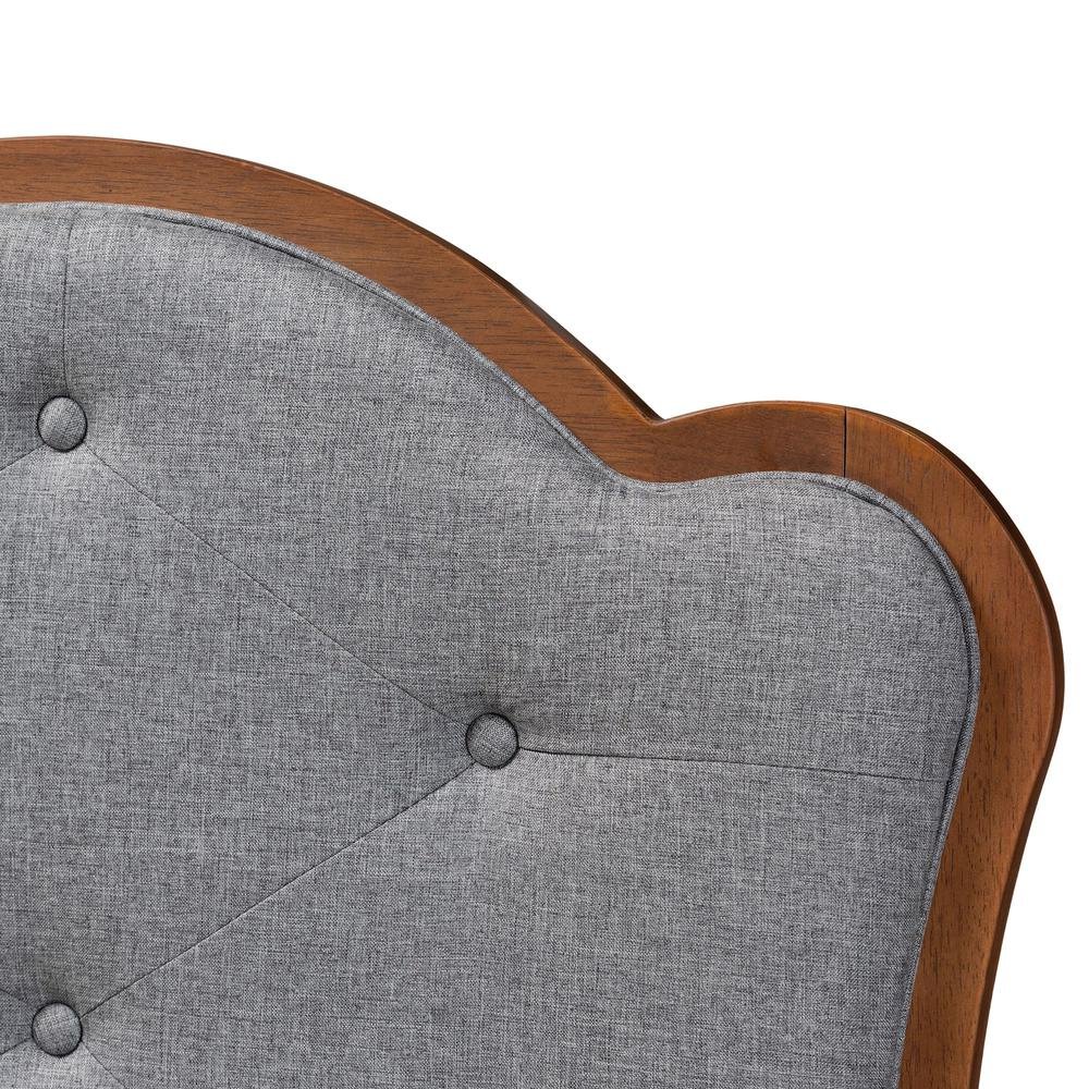 Walnut Brown Finished Wood Queen Size Headboard