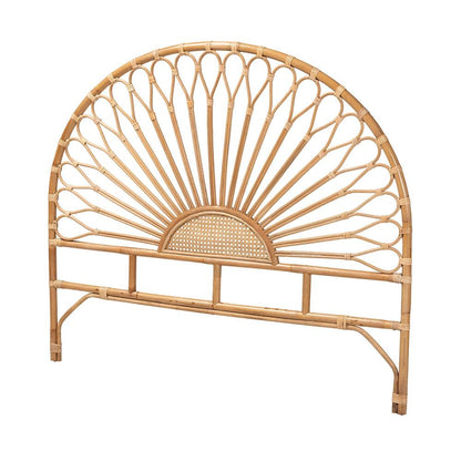 Bohemian Natural Rattan Queen Size Standalone Headboard