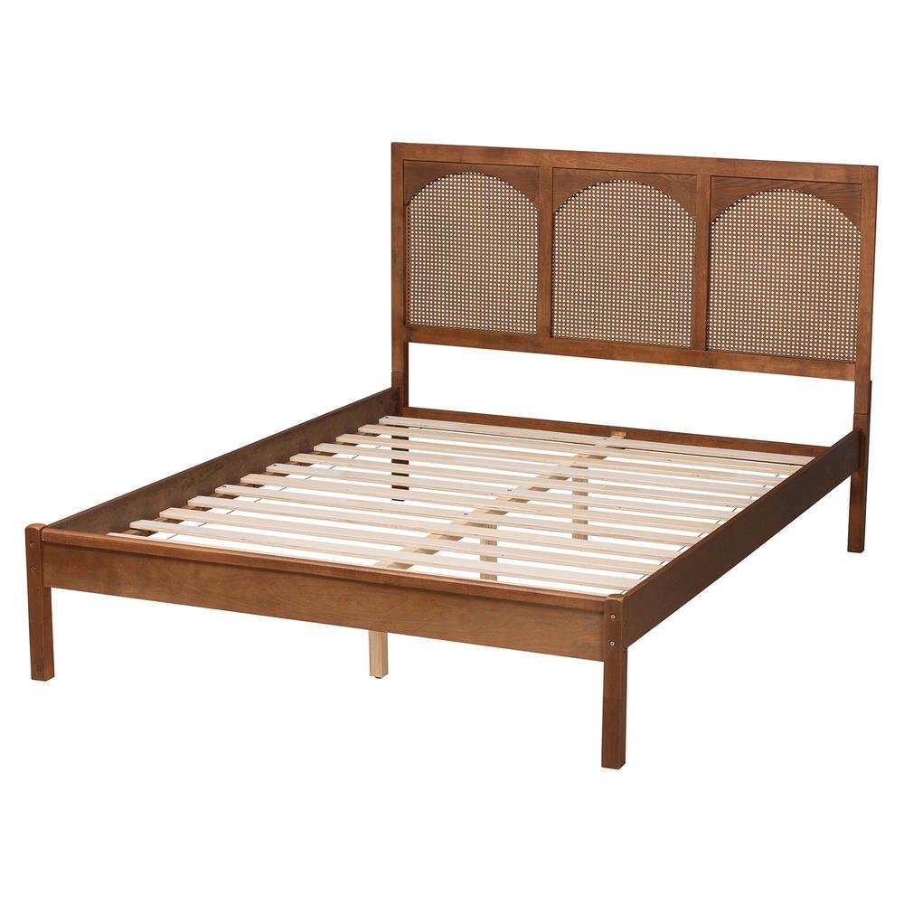 Rattan King Size Platform Bed