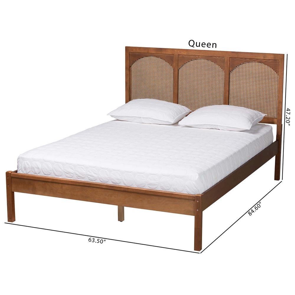 Rattan King Size Platform Bed