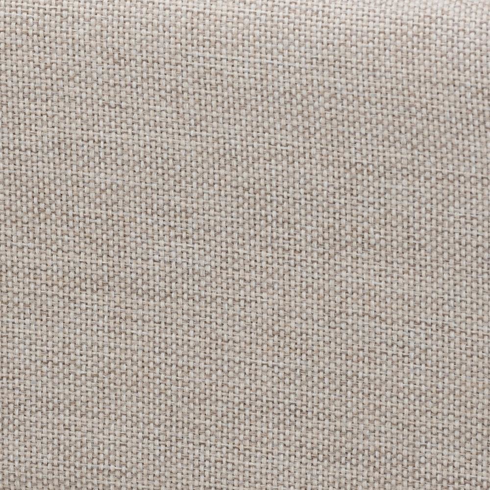 Transitional Beige Fabric Upholstered Queen Size Platform Bed
