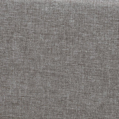 Transitional Grey Fabric Upholstered Queen Size Platform Bed