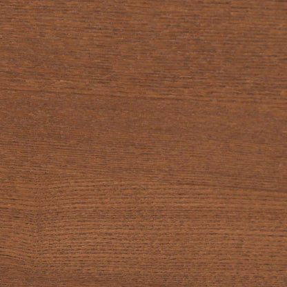 Walnut Brown Wood King Size Platform Bed With Floating Side Table