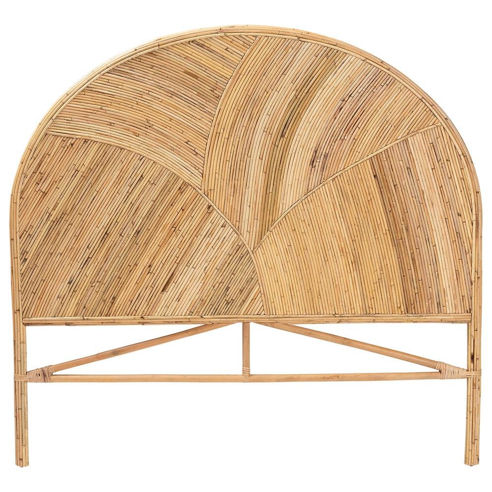 Seana Bohemian Honey Rattan Queen Size Standalone Headboard