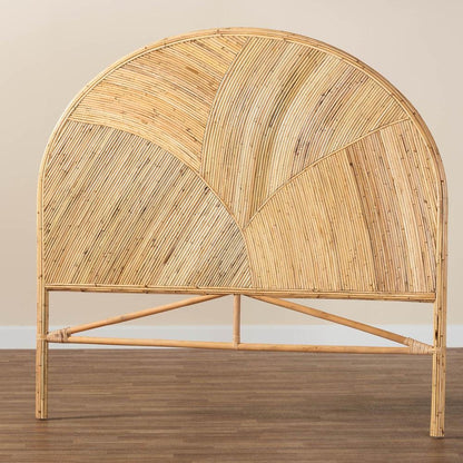 Seana Bohemian Honey Rattan Queen Size Standalone Headboard