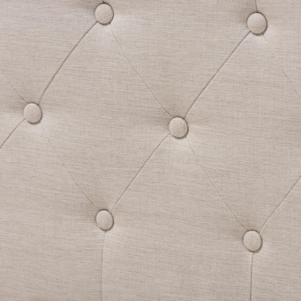 Amaya Modern and Contemporary Light Beige Fabric Upholstered Queen Size Daybed