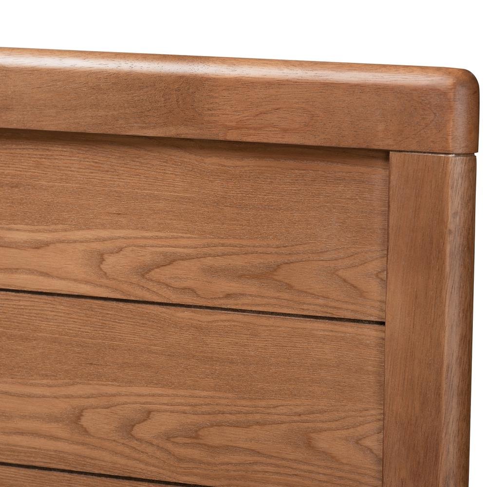 Finished Wood Queen Size 4-Drawer Platform Storage Bed with Built-In Shelves