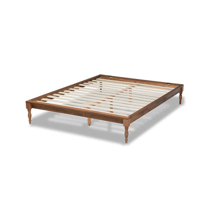 Romy Vintage French Inspired Ash Wanut Finished King Size Wood Bed Frame
