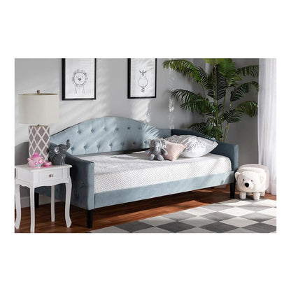 Dark Brown Finished Wood Full Size Daybed