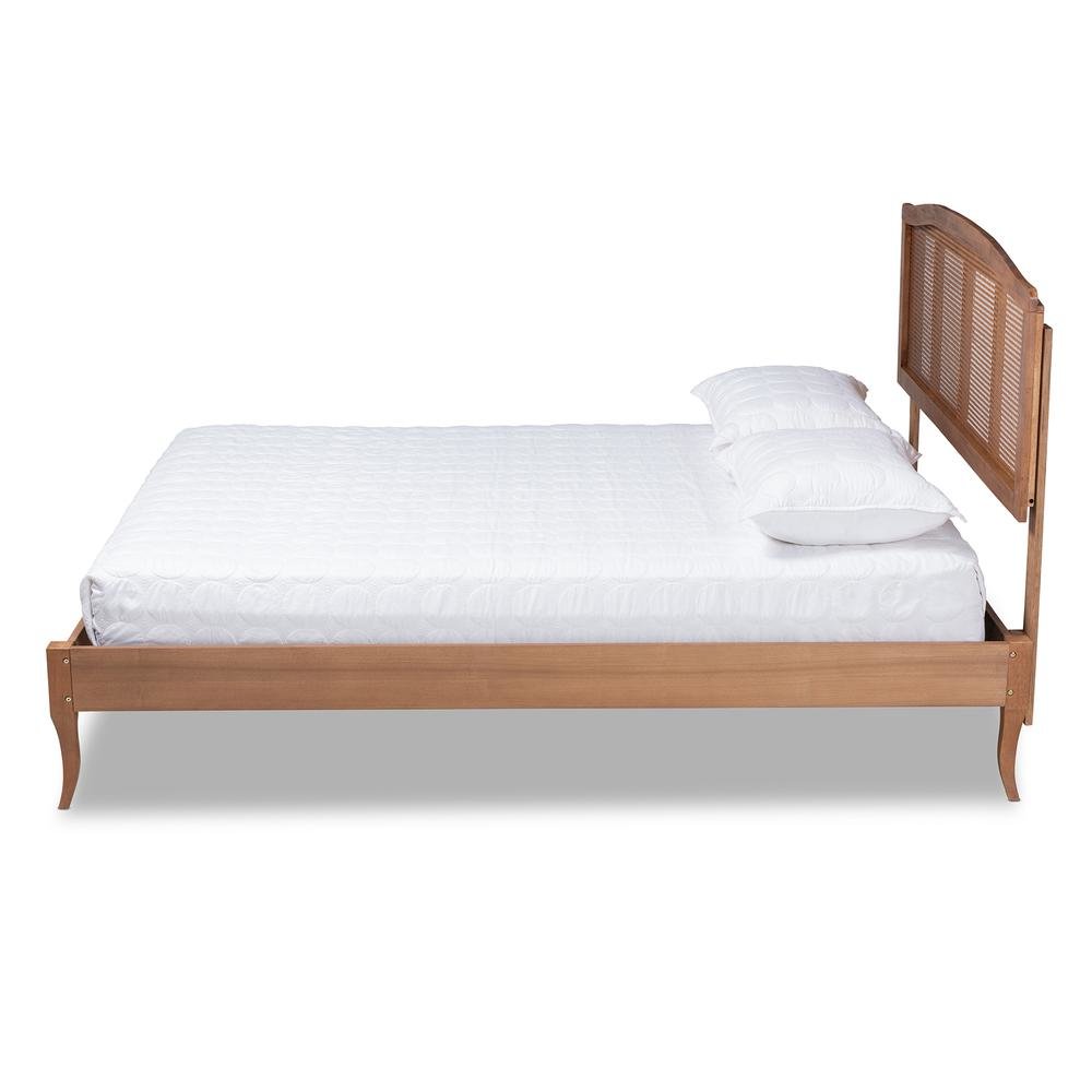 Synthetic Rattan King Size Platform Bed