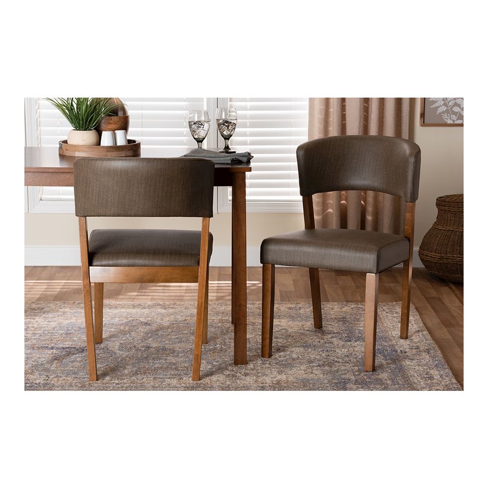 Leather Dining Chairs (Set of 2)