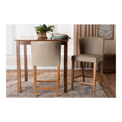 Leather Pub Stool (Set of 2)