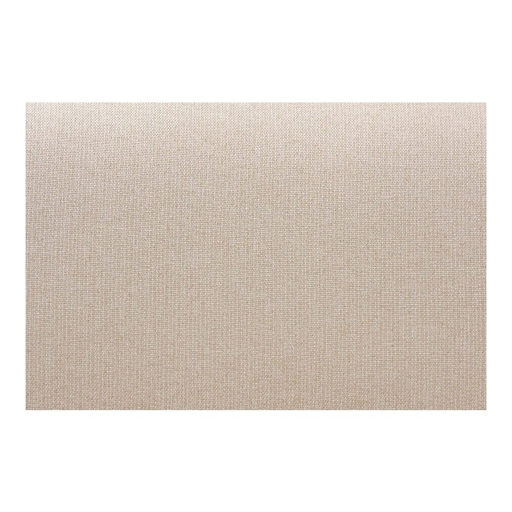 Light Beige Fabric Button-tufted Upholstered Bar Bench Banquette
