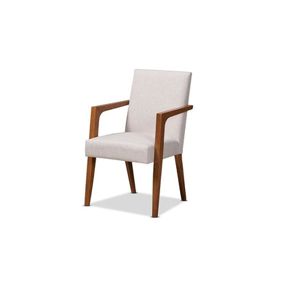 Walnut Brown Finished Wood 7-Piece Dining Set