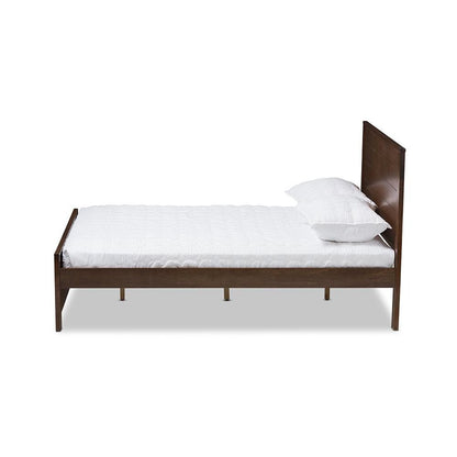 Catalina Modern Classic Mission Style Brown-Finished Wood Full Platform Bed