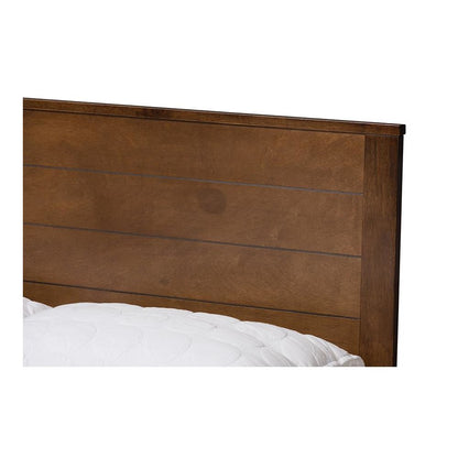 Catalina Modern Classic Mission Style Brown-Finished Wood Full Platform Bed