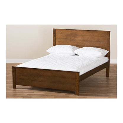 Catalina Modern Classic Mission Style Brown-Finished Wood Full Platform Bed