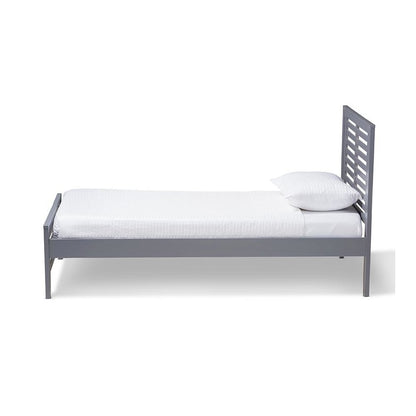 Sedona Modern Classic Mission Style Grey-Finished Wood Twin Platform Bed
