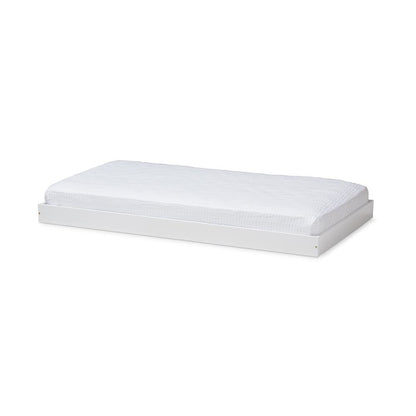 Baxton Studio Payton Modern and Contemporary White-Finished Twin Trundle