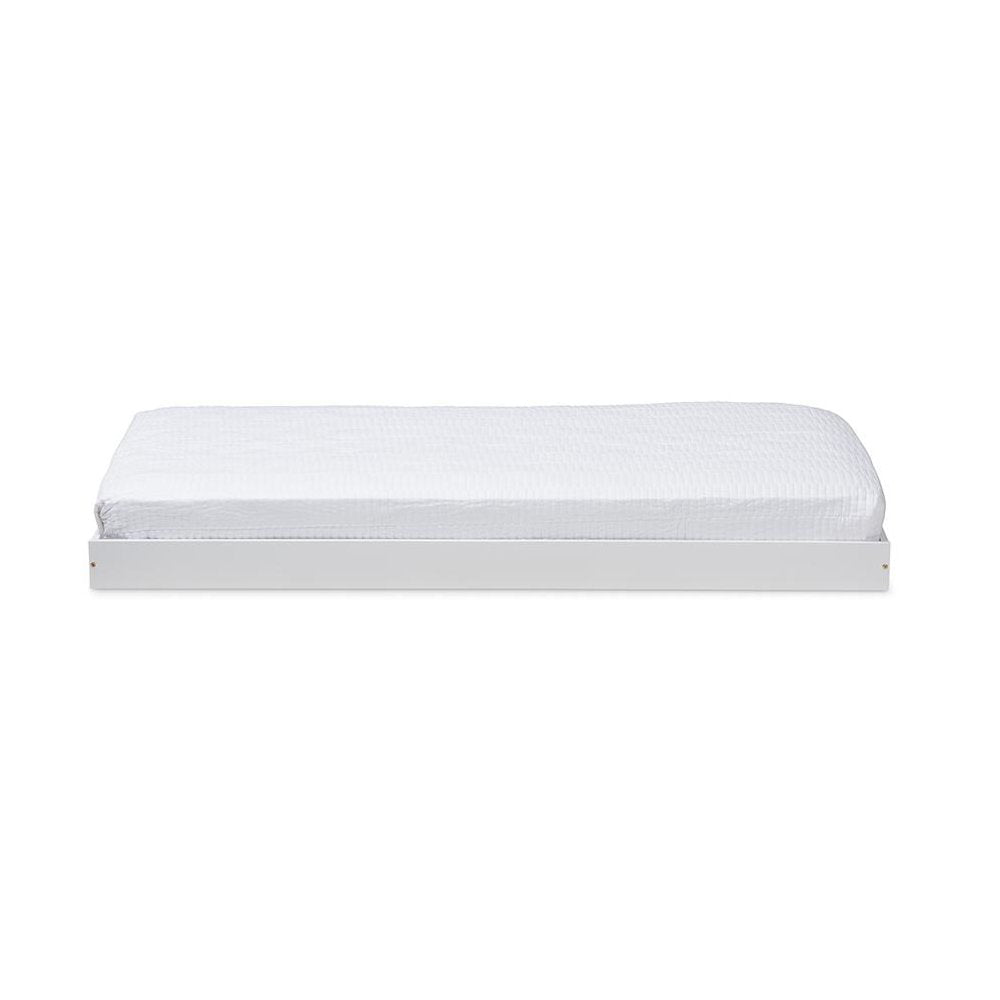 Baxton Studio Payton Modern and Contemporary White-Finished Twin Trundle