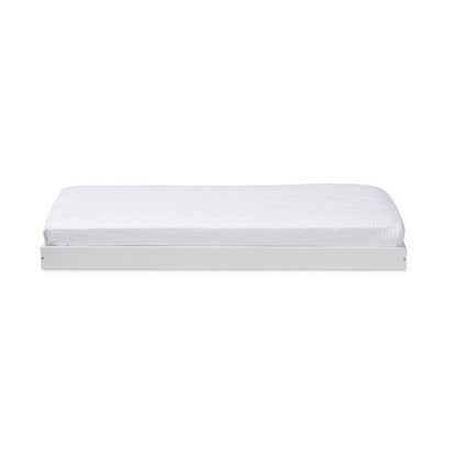 Baxton Studio Payton Modern and Contemporary White-Finished Twin Trundle