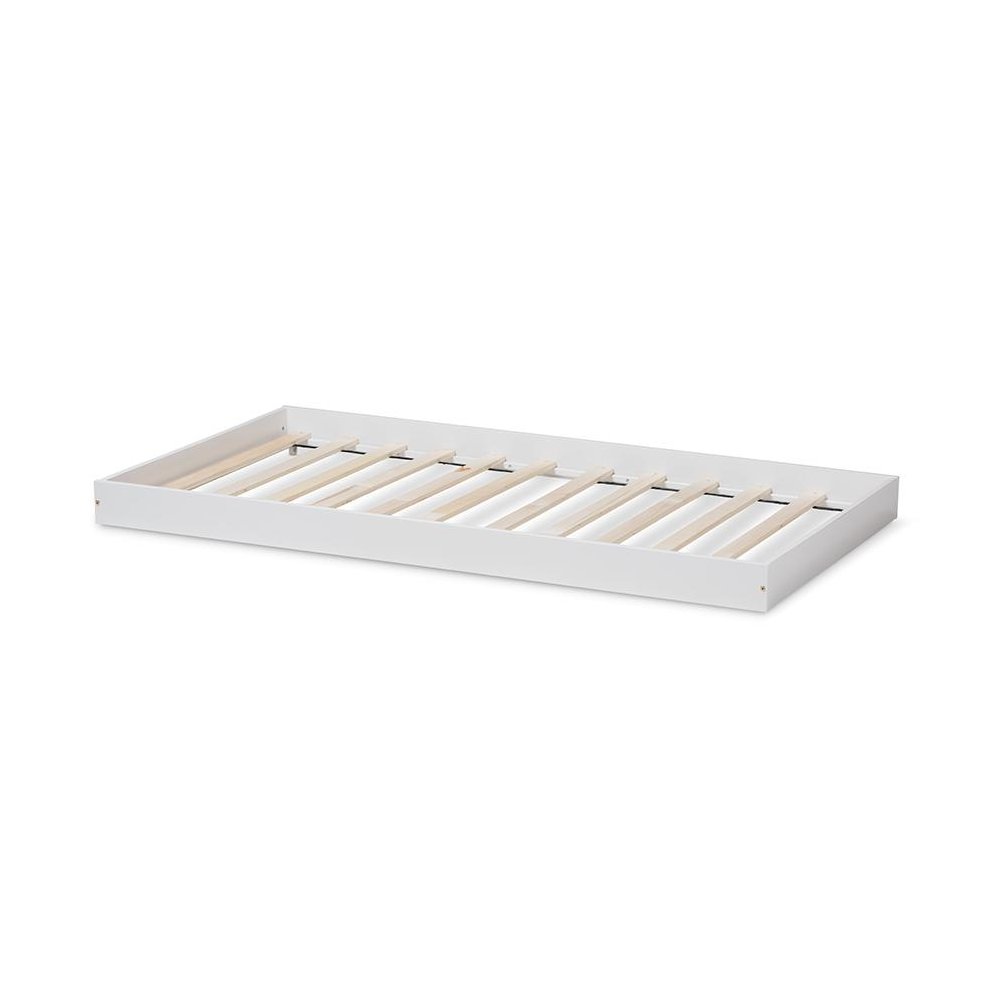 Baxton Studio Payton Modern and Contemporary White-Finished Twin Trundle