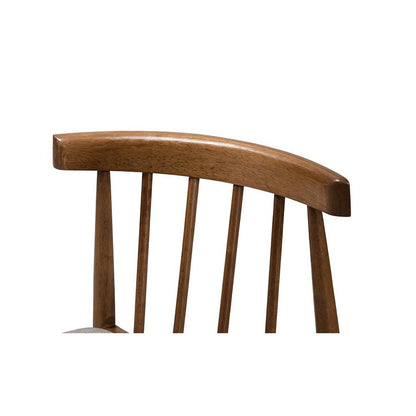 Wyatt Mid-Century Modern Walnut Wood Dining Chair (Set of 2)