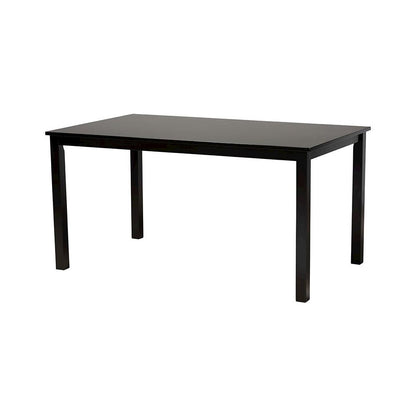 Sylvia Modern Grey Fabric and Dark Brown Finished Wood 7-Piece Dining Set
