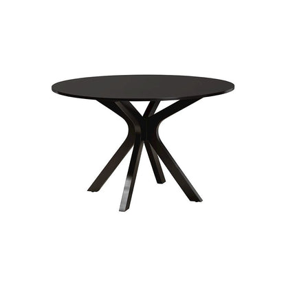 Luise Modern Grey Fabric and Dark Brown Finished Wood 7-Piece Dining Set