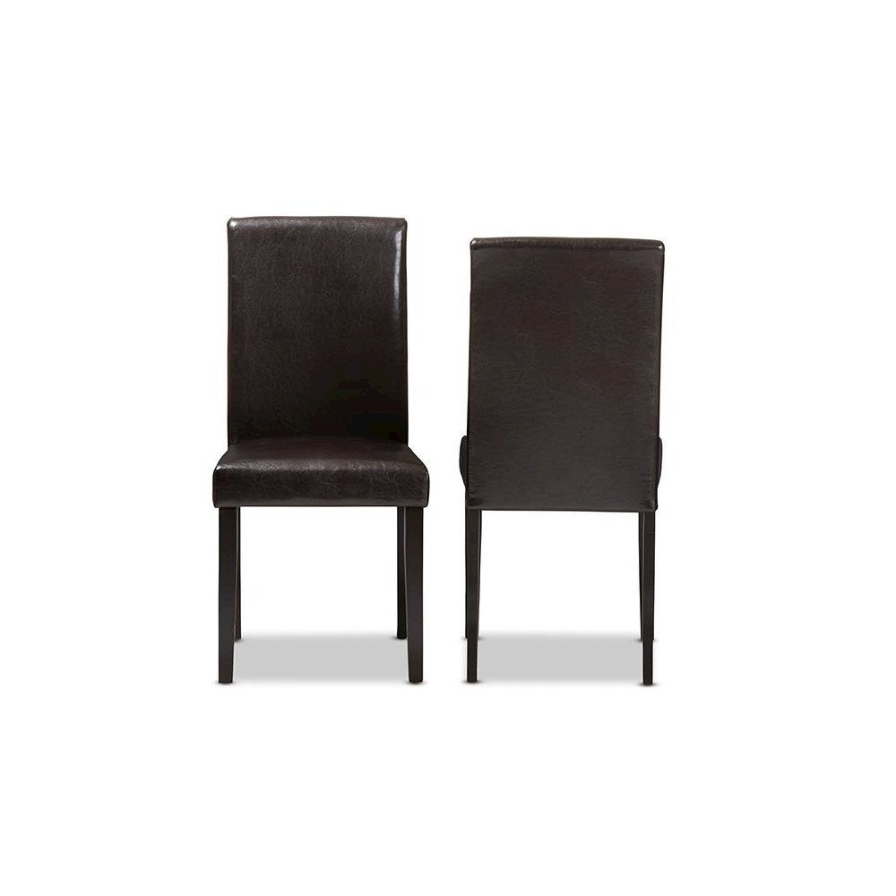 Leather Upholstered Dining Chair (Set of 2)
