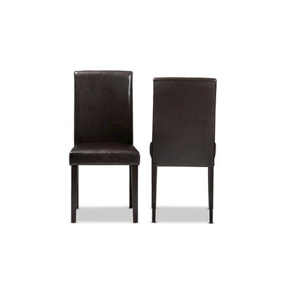 Leather Upholstered Dining Chair (Set of 2)