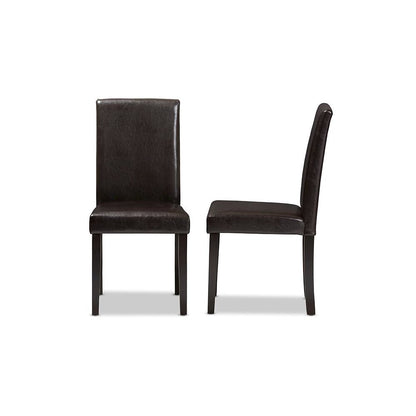 Leather Upholstered Dining Chair (Set of 2)