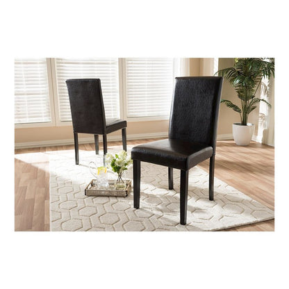 Leather Upholstered Dining Chair (Set of 2)