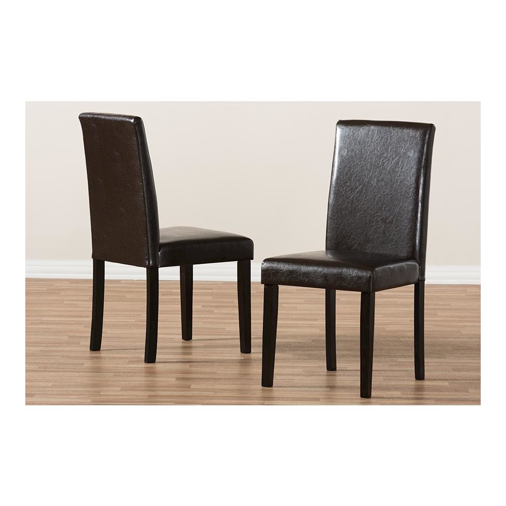 Leather Upholstered Dining Chair (Set of 2)