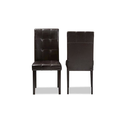 Leather Upholstered Dining Chair (Set of 2)