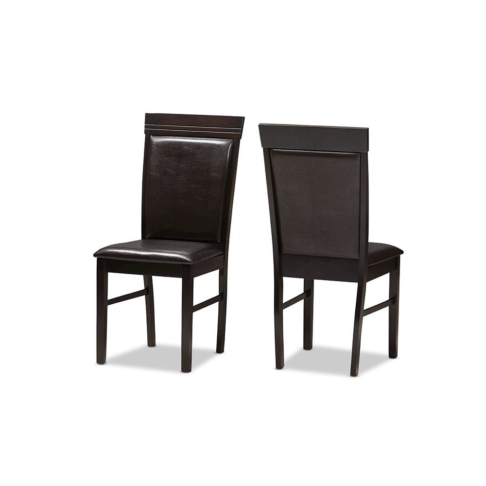 Leather Upholstered Dining Chair (Set of 2)