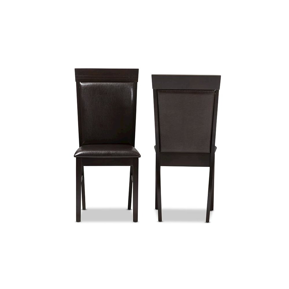 Leather Upholstered Dining Chair (Set of 2)