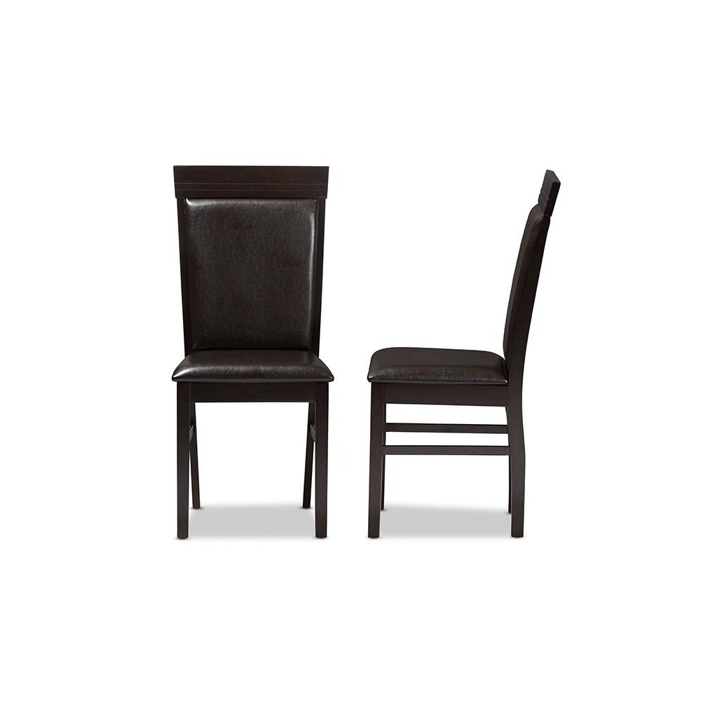 Leather Upholstered Dining Chair (Set of 2)