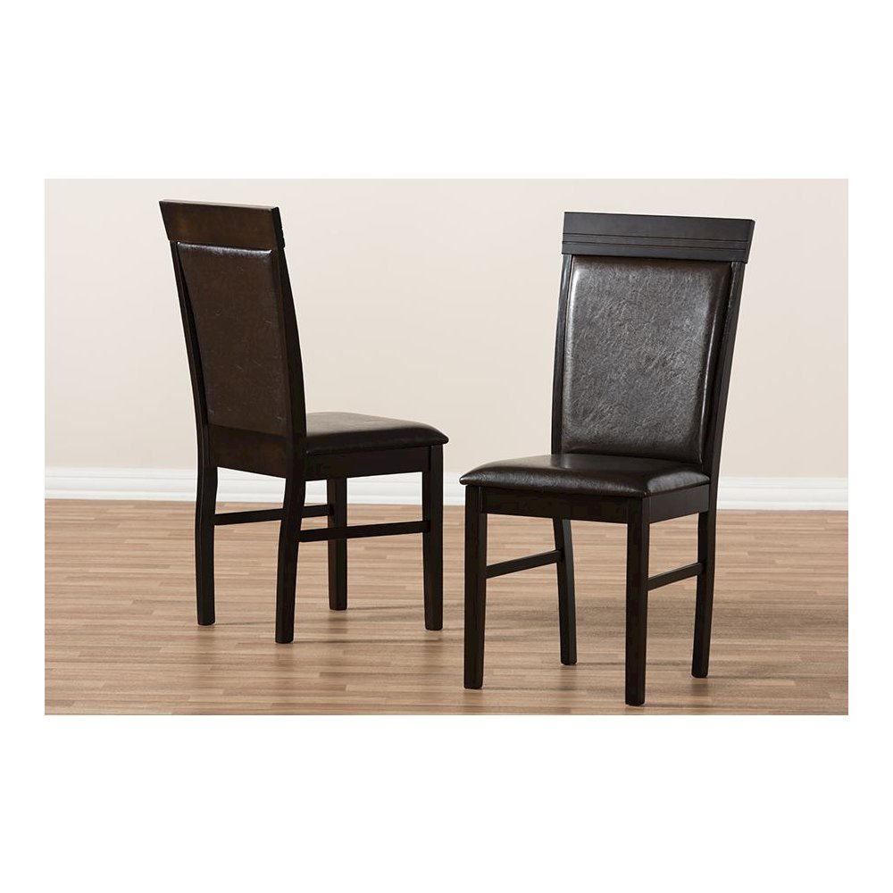 Leather Upholstered Dining Chair (Set of 2)